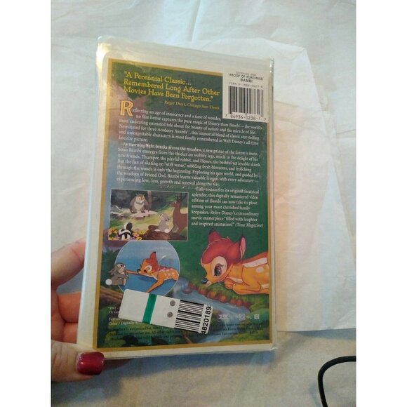Bambi: 55th Anniversary Walt Disney's Masterpiece (VHS, Limited Edition)… - Picture 4 of 6